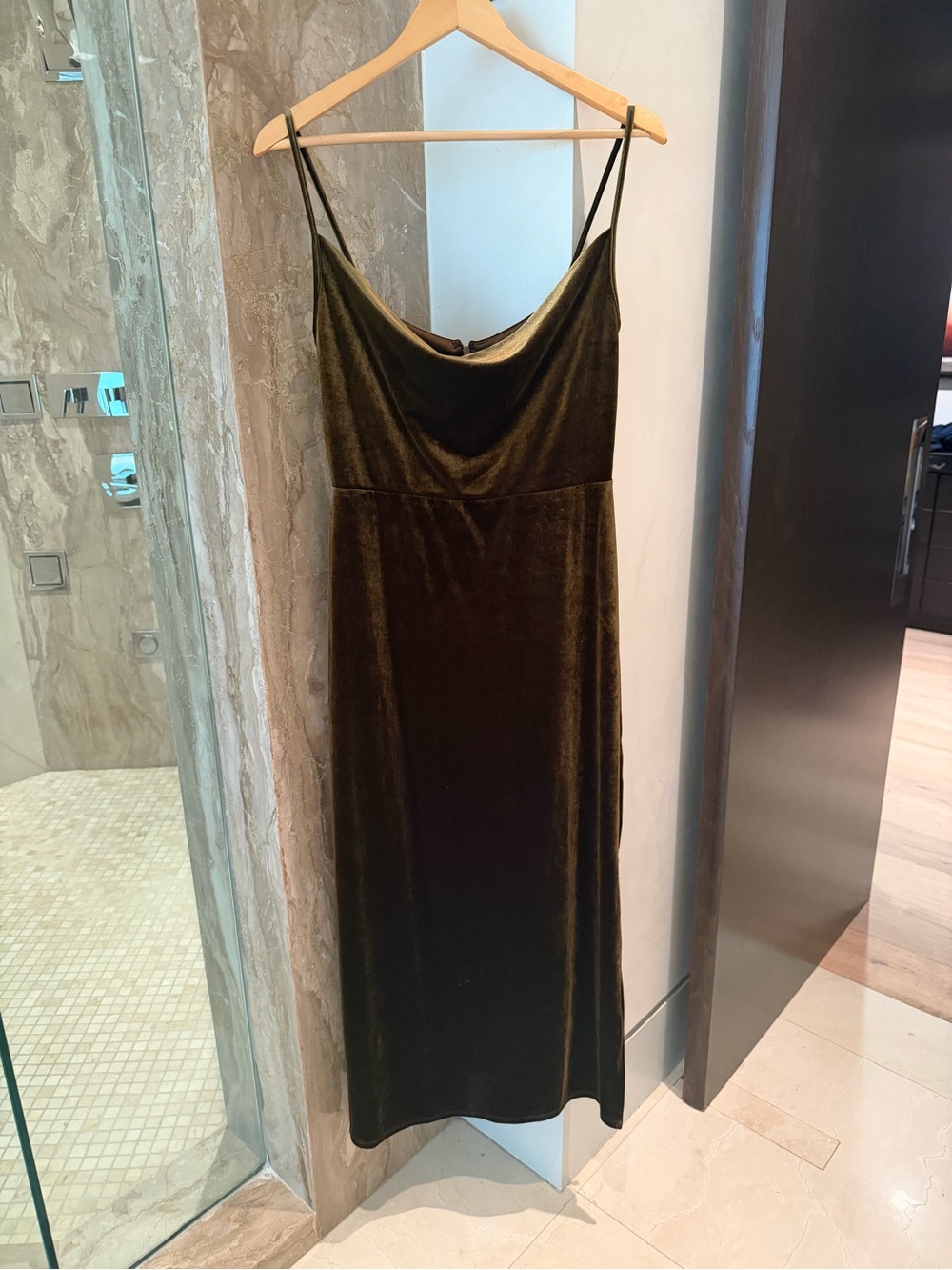 Stunning Velvet Long Slip Dress